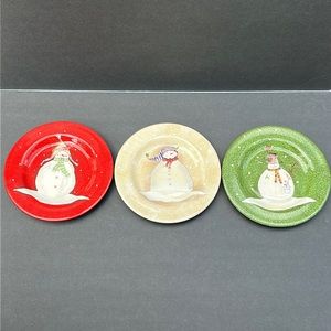 Snowman Plates